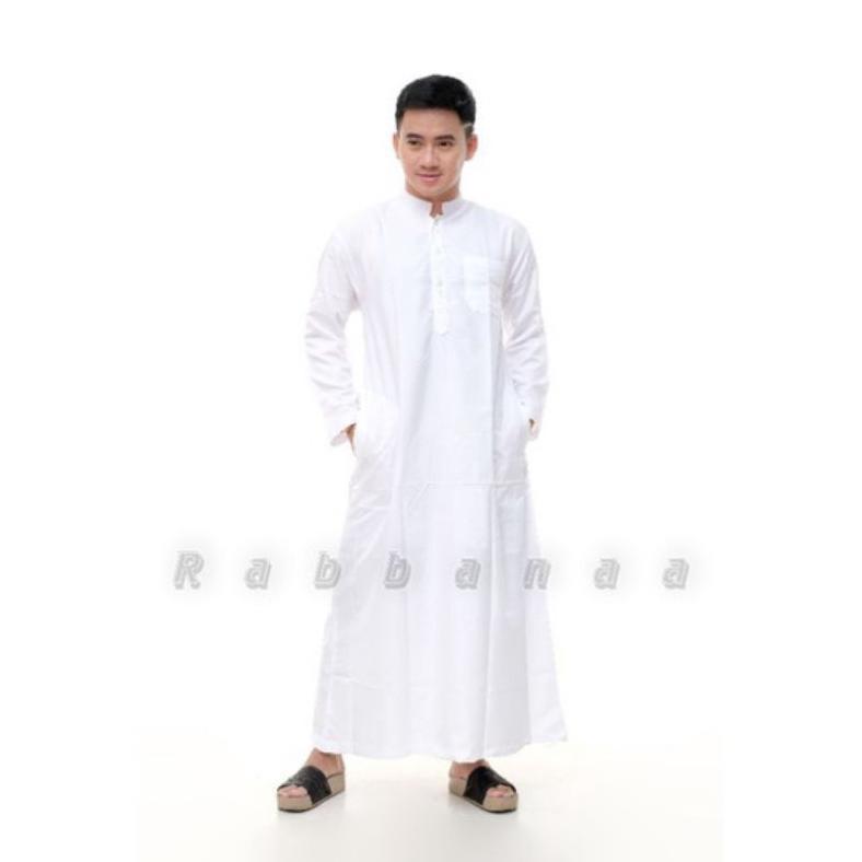 NEW JUBAH PRIA GAMIS PRIA JUBAH PRIA DEWASA HITAM POLOS