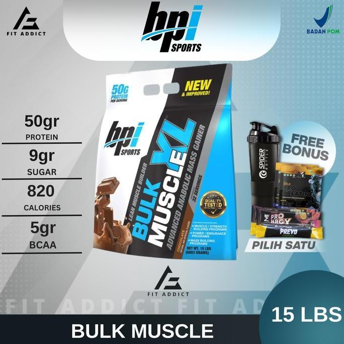 Capslock- Bpi Sports Bulk Muscle Xl Gainer 15 Lbs Lb 15Lbs 15Lb Bulkmuscle Sport
