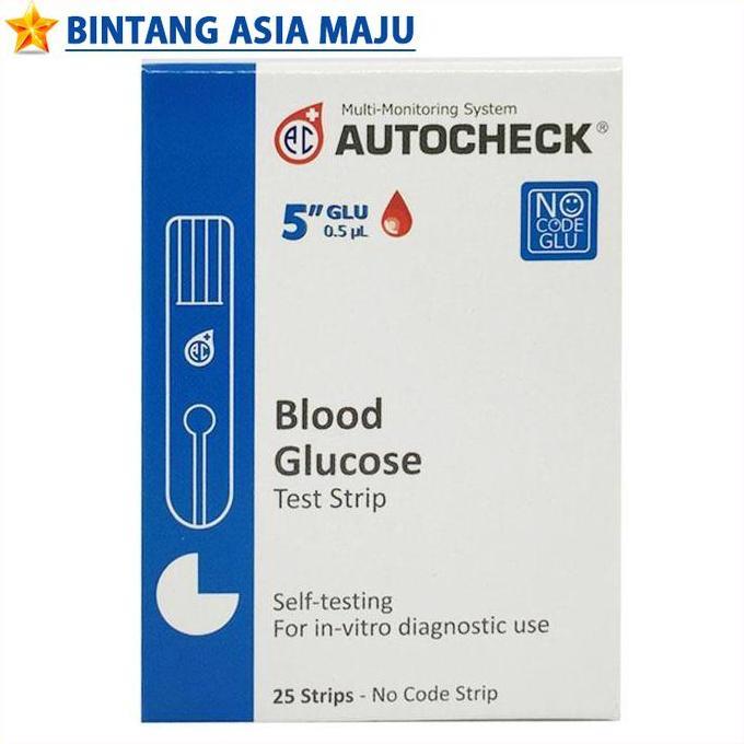 Capslock- Autocheck Glucose Stik Strip Gula Darah Cek Tes Auto Check Test Refill