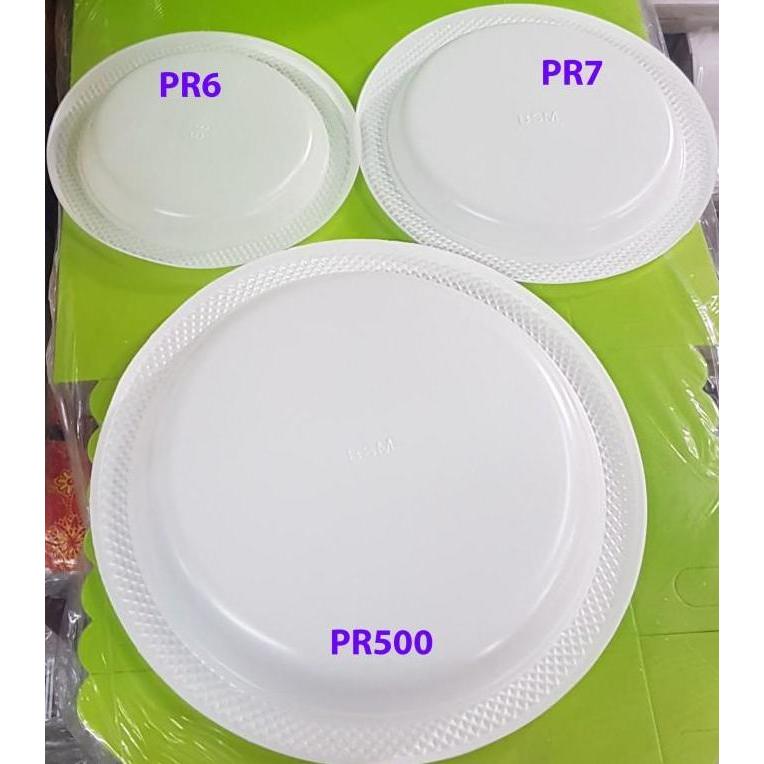 Memento- Pr500 Isi 50 Pc Piring Plastik Besar Sekali Pakai