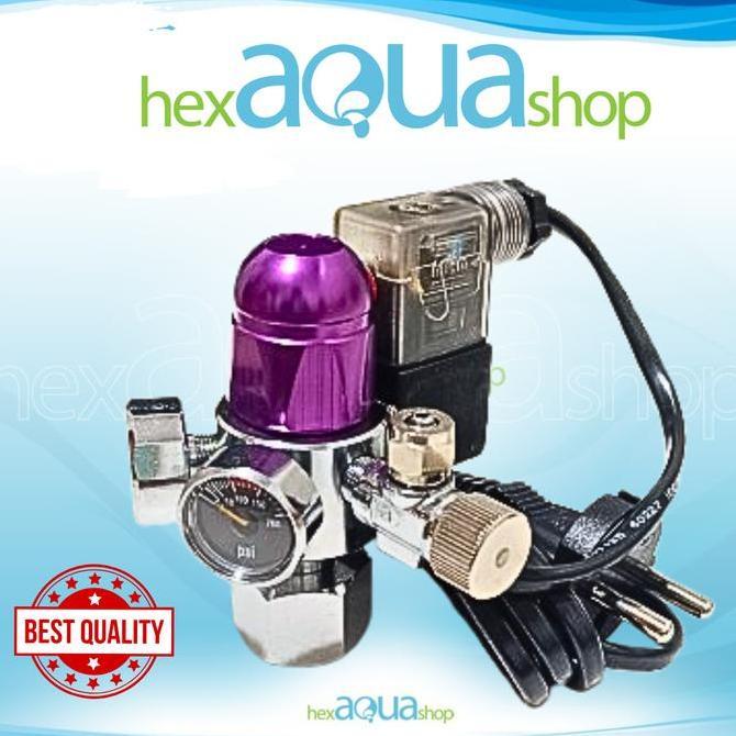 NEW Regulator CO2 Solenoid Double Gauge Compact regulator co2 aquascape