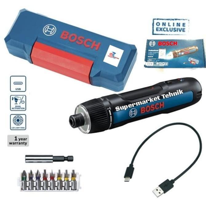 Screwdriver Cordless 3,6 v Gen 3 Bosch Go / Obeng Baterai Bosch Go