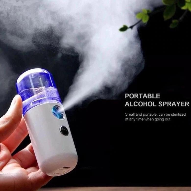 PROMO TERBARU Nano Spray Portable Mini Mist Sprayer Hydrating USB Rechargeable Pelembab Perawatan Wa