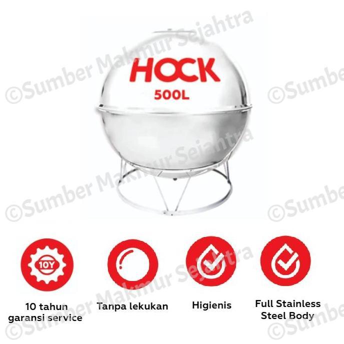 Terjangkau Tangki Air / Tandon / Toren Stainless Hock 500 Liter - Hw 500