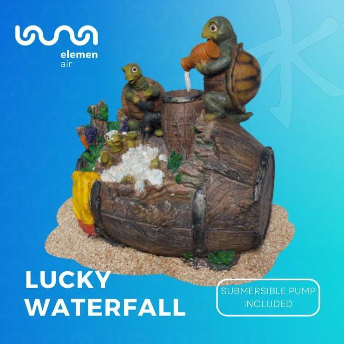 Hiasan Dekorasi Meja Toko / Rumah Air Mancur Mengalir Kura-Kura