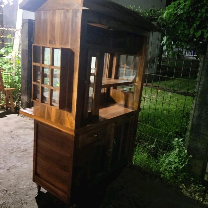 Terlaris Gerobak Booth,Gerobak Makanan,Gerobak Minuman,Kekinian Kayu