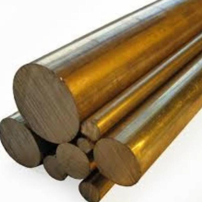 AS KUNINGAN OD 1 INCHI X PANJANG 100CM (1MM) ROUND BAR STELL BRASS BATANGAN STEEL ROD SOLID DIAMETER