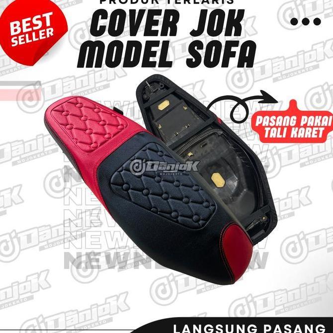 Cover Jok Motor Model Press Sofa Premium (LANGSUNG PASANG) untuk Motor Bebek dan Matic Vario Beat PC