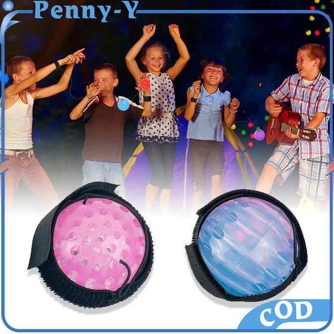 Mainan Bola Lempar LED Mainan Anak Lempar Bola Mainan Bola Karet Pantulan Dengan Lampu Kilat