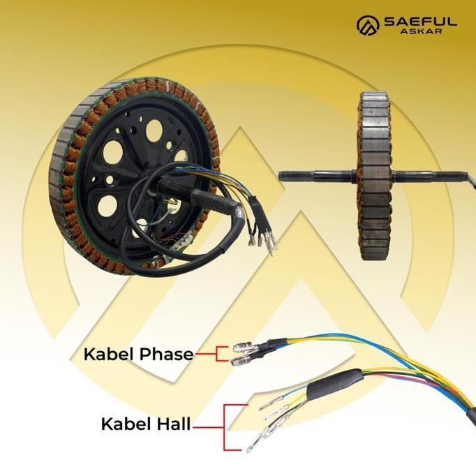ROTOR ANGKER DINAMO BRUSHLESS BLDC SEPEDA LISTRIK 350 WATT UNIVERSAL COCOK SEPEDA LISTRIK, MOTOR LIS