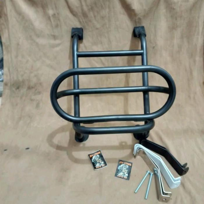 Front Rack Vespa Clasic / Bullbar Foglamp All Vespa Klasik...Aksesoris Vespa Motorcycle Original Dan
