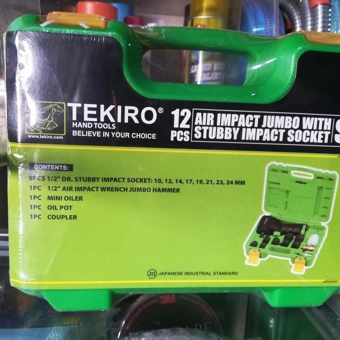 Air impact Jumbo hammer Tekiro set 12 pc