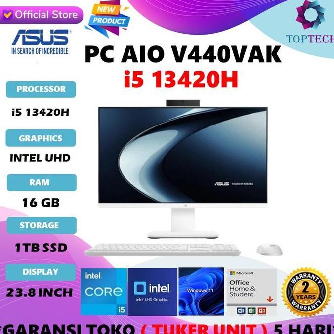 SAMIRAH_BYS - ASUS PC AIO | PC DESKTOP ALL IN ONE V44VAK I5 1342H 16GB 1TB SSD 23.8FHD W11 OHS