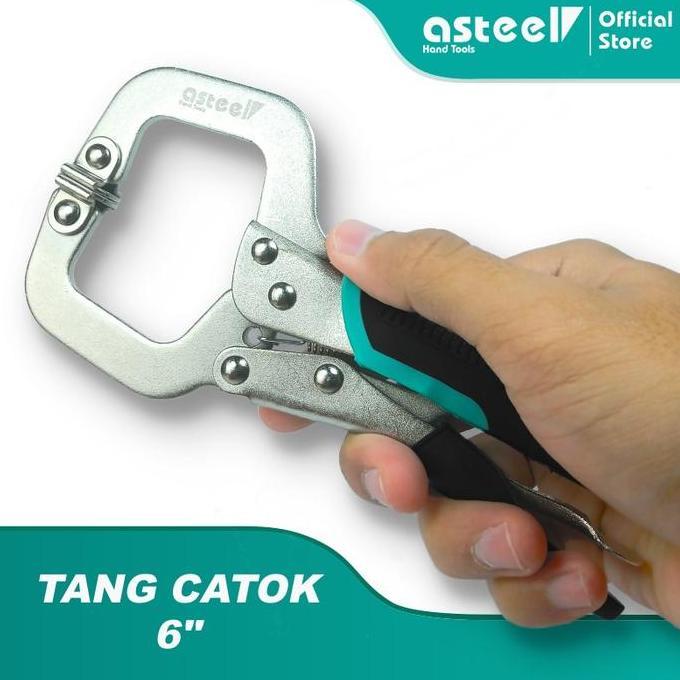 Onair- Asteel Tang Jepit Catok Kunci Mini Locking Plier C Clamp Swivel Lock Tang Jepit Catok - Tang 