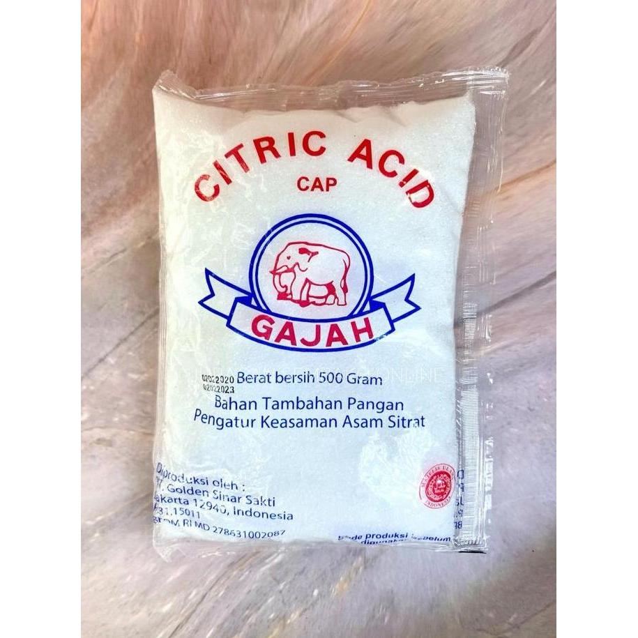 Winwin- Citric Acid Cap Gajah 500Gr Sitrun Citrun Asam Sitrat