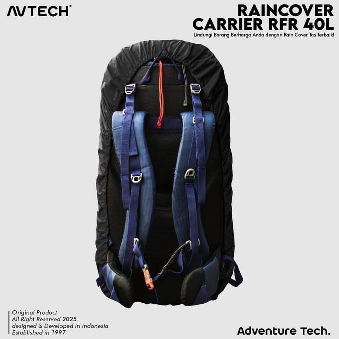 Wscx- Avtech - Rain Cover Bag Waterproof Pelindung Tas Anti Air 40-50 Liter - Cover Carrier 40