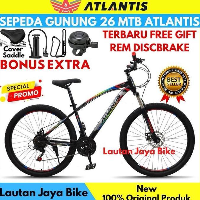 Terlaris Sepeda 26 Mtb Atlantis Sporty Rem Cakram