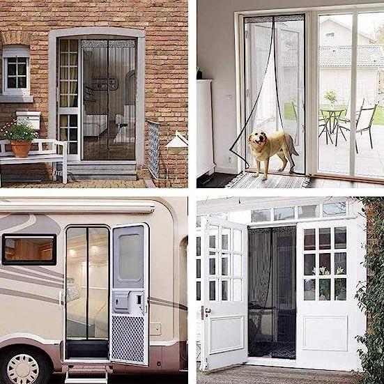 Fmly- Tirai Gorden Pintu Kamar Jaring Kelambu Magnet Anti Nyamuk Serangga