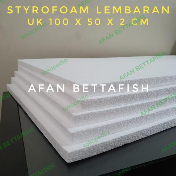 Styrofoam Lembaran Medium Uk 100 x 50 x 5 cm / Sterefoam Lembaran