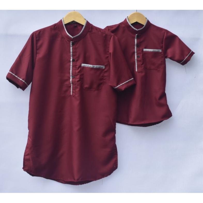 Diskont Baju Koko Kurta Couple Ayah Dan Anak Laki Laki Lilac Lemon Mustard