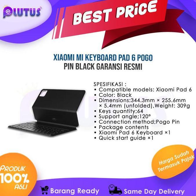 Xiaomi Mi Keyboard Pad 6 Pogo Pin Black Garansi Resmi