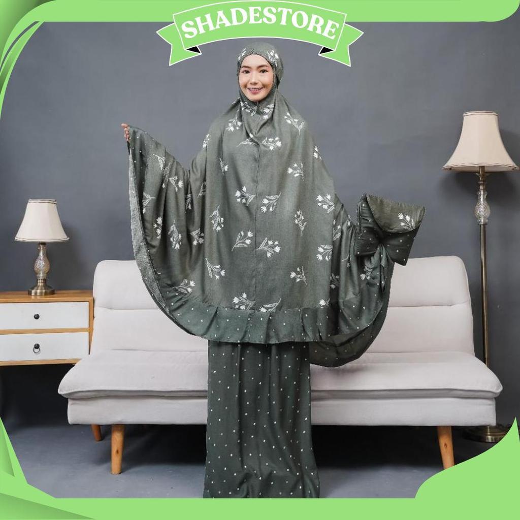 Mukena Dewasa Katun Rayon Premium Super Jumbo Bahan Jatuh Dan Adem Mukena Traveling Motif Sale