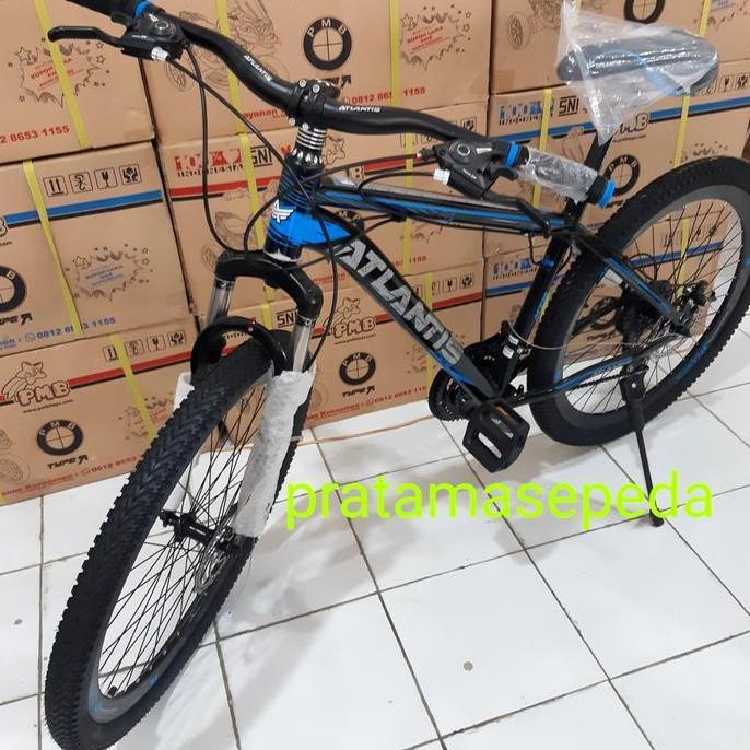 Terlaris Sepeda Gunung Mtb 26 Inch 21 Speed Dobel Cakram Mountain Bike Atlantis