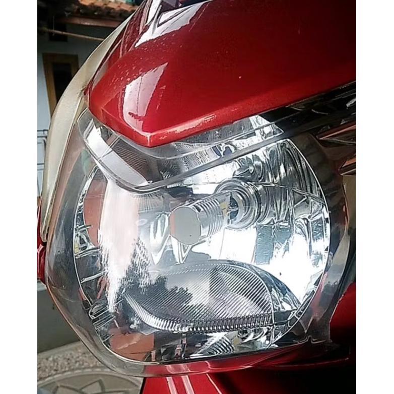 TERMURAH lampu led ac dc H6 12 LED Bolam lampu depan utama motor H6 12 MATA