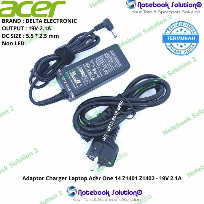 DI54 - Charger Casan Adaptor Carger Laptop ACER One 14 Z1401 Z1402 ORIGINAL