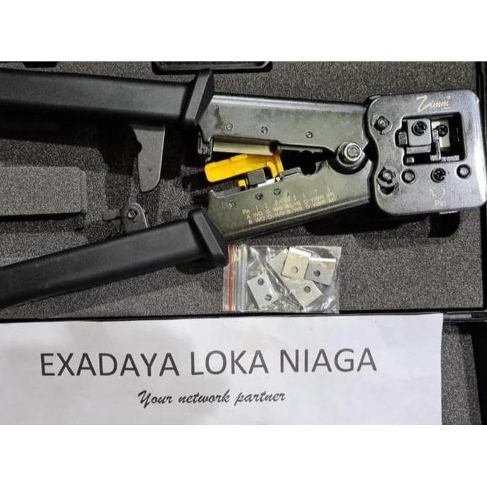 DE128 - Zimm link Tang Crimping RJ45 EZ Crimping Tool RJ-45 Anti gagal Zimmlink