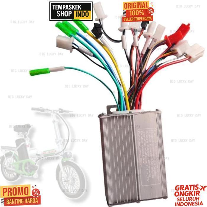 Exclusive Controller 24V 350W Bldc Brushless Sepeda Listrik Universal 3 Speed Mundur Cruise Control 