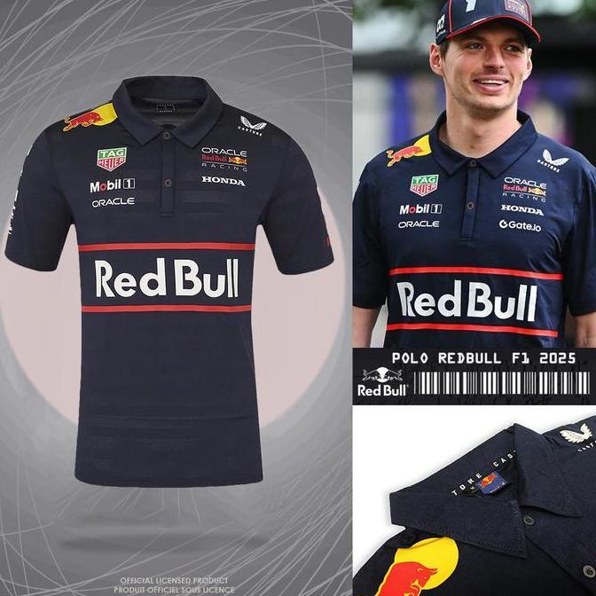 POLO SHIRT REDBULL 2025 | KAOS POLO PRIA KEREN TERBARU | BAJU BALAP TIM F1 RACING