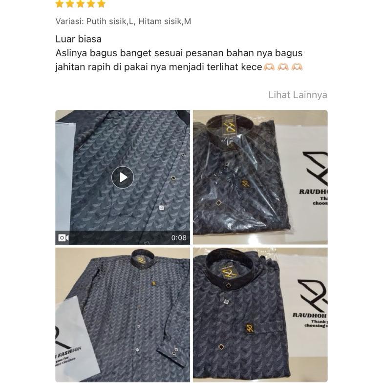 Premium Kemko Sultan Jaguar, Kemko Muslim, Baju Koko Sultan Raudhoh Series