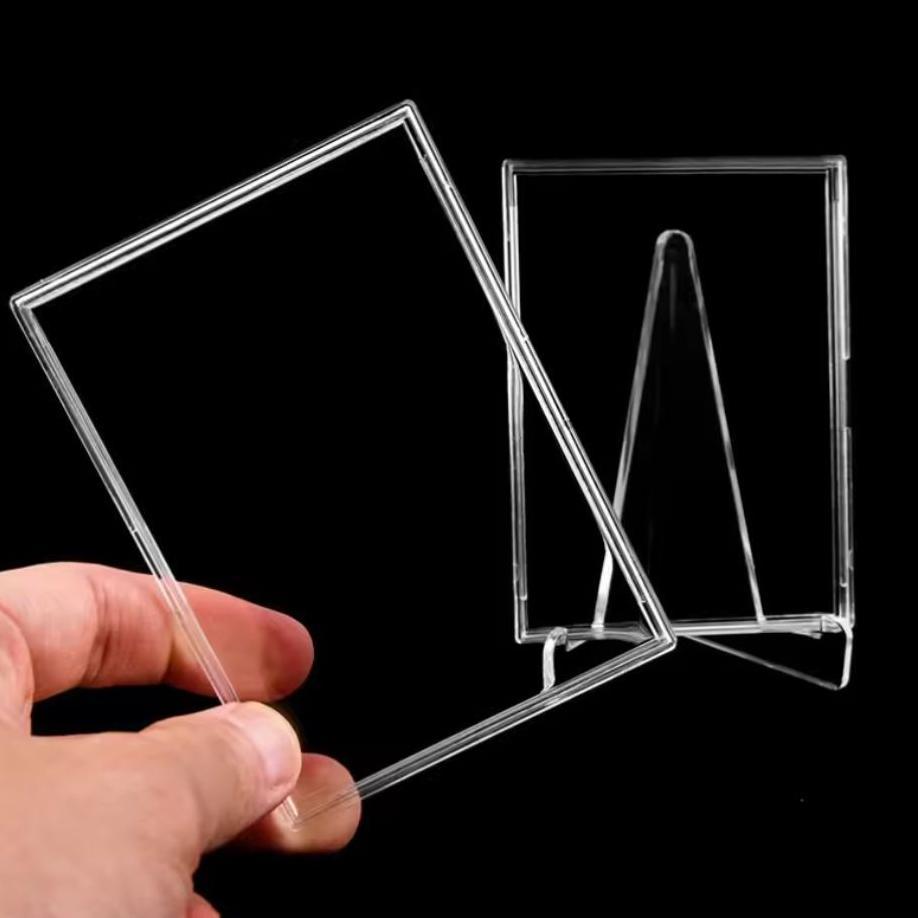 Dy Photocard Acrylic Stand Display / Pajangan Koleksi Kartu Trading Hp Photo Card Handphone Holder C