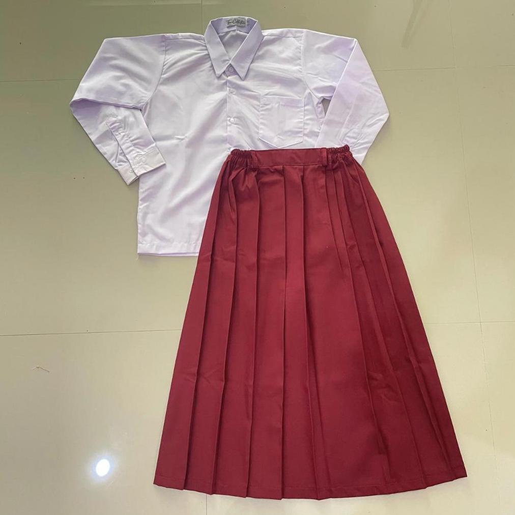 ROK PANJANG SERAGAM MUSLIM SD MERAH PUTIH - SERAGAM MURAH BISA COD 3.3