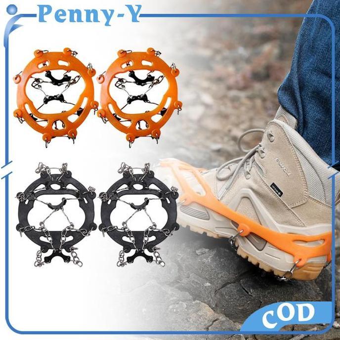 MONOLOZ Alas Sepatu Salju 8gigi Alas Sepatu Paku Anti Slip Alas Sepatu Mendaki
