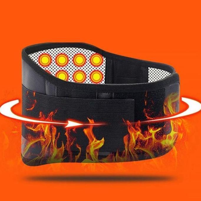 AKARAY Korset Pinggang Saraf Kejepit Sabuk Magnet Terapi Pinggang Sabuk Pemanas Pinggang Tourmalin S