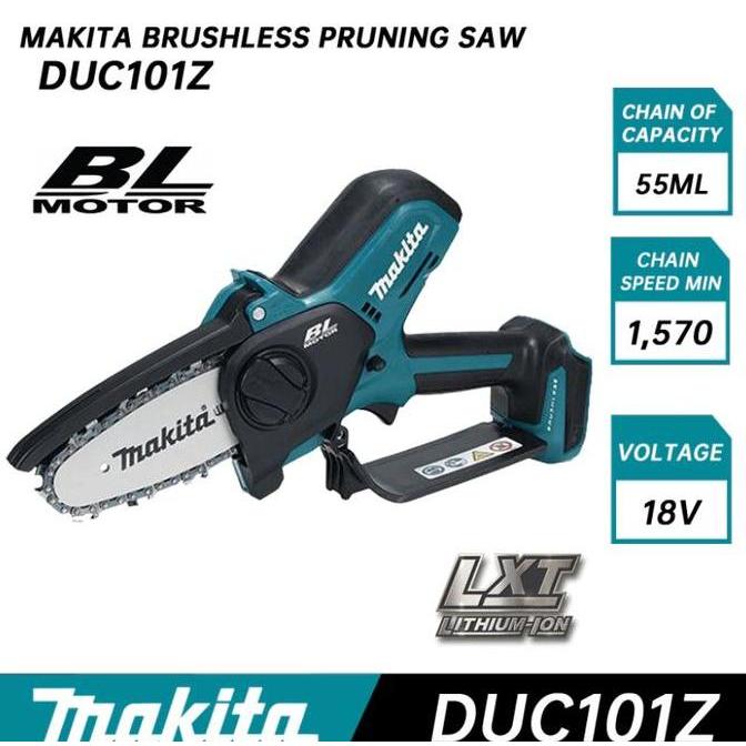 Mesin Potong Dahan Chainsaw Mini Pruning Saw Makita Cordless Baterai Allshop