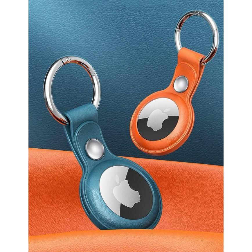 XUNDD Original Apple Airtag Case Keychain Holder PU Leather Synthetic