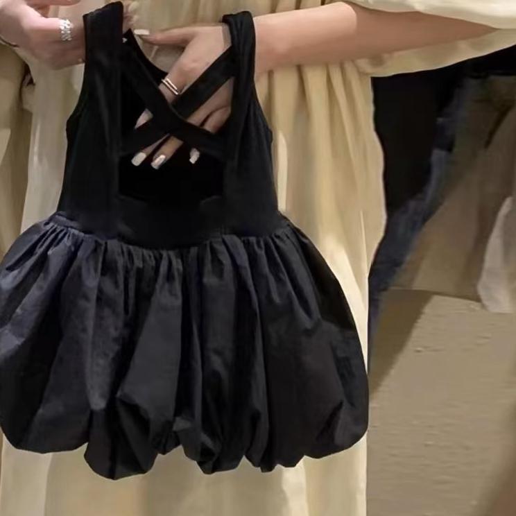 Mr.Gabor Dress Hitam Lucu Anak Perempuan 1 5 Tahun Ball Gown Mini Dress Bubu Dress