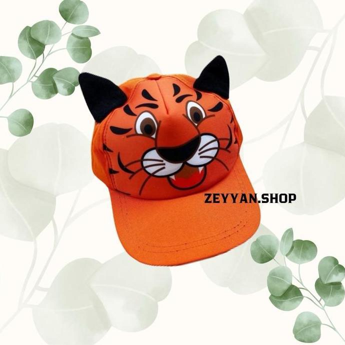 BL43 }} Setelan Anak Laki-Laki Usia 1-10 Tahun Motif Tiger Harimau Free Topi/One Set Anak Laki-Laki 