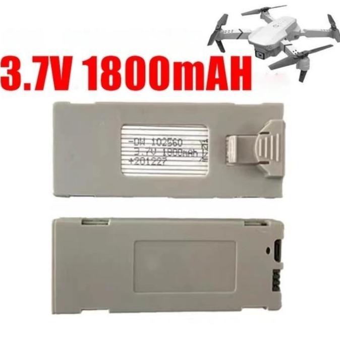Wxyg- Spare Part Baterai Drone E88 Pro 2 Lipo 3.7V 1800Mah Battery Drone