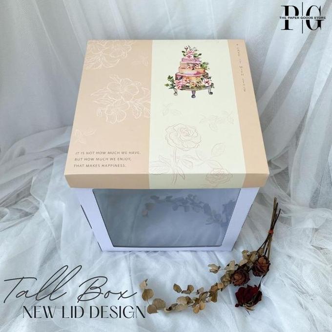 Lansungsand- Tall Cake Box 30X30X35 Kotak Dus Kue Tinggi