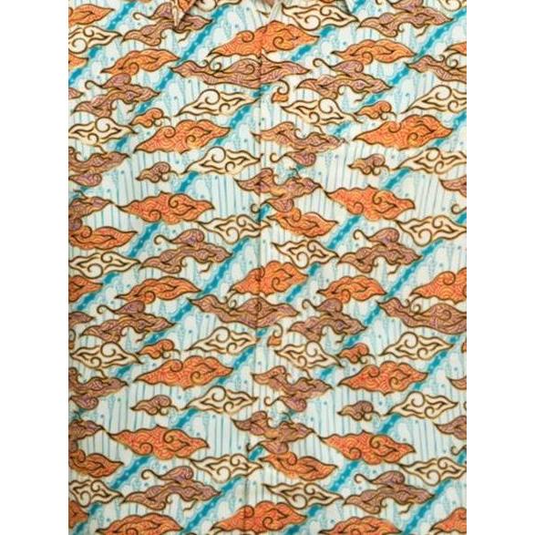 Ready Adikusuma By Arjuna Weda Hem Batik Pria Motif Mega Mendung - Regular Fit | Bahan Semi Sutra Pr