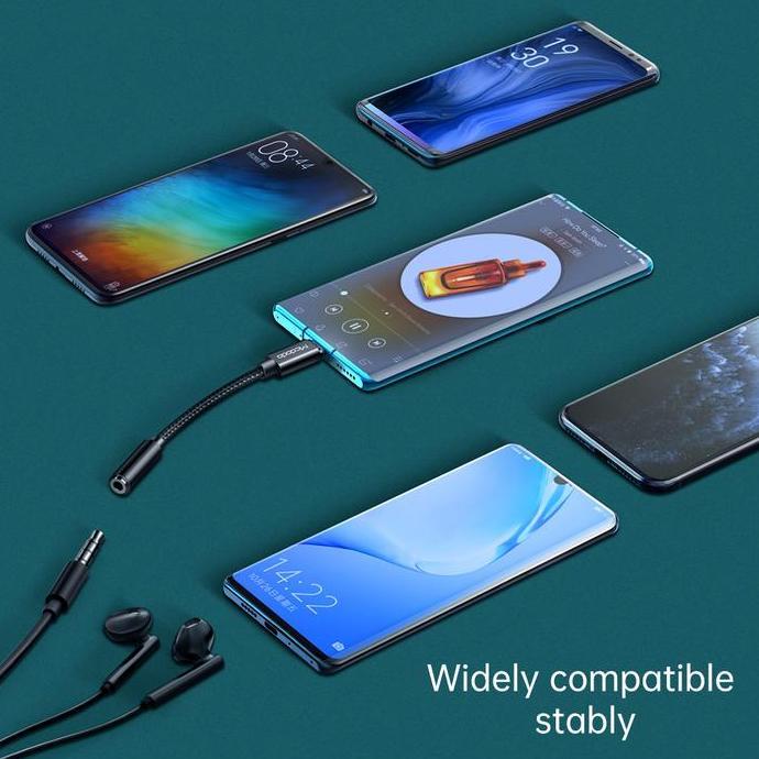 Promo MCDODO Converter Splitter DAC Type C to Jack 3.5mm Audio Open Mic untuk Samsung Xiaomi iPad Di