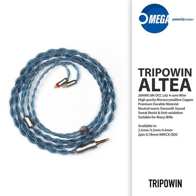 Promo TRIPOWIN ALTEA 6N OCC Litz High-Purity Mono Copper Upgrade Cable IEM Diskon