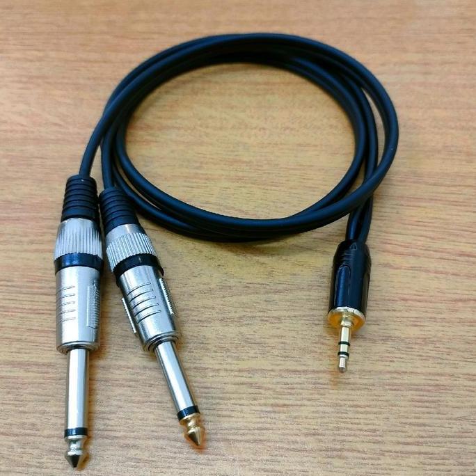 Promo KABEL AUDIO MIXER JACK AKAI MONO TO JACK AUX 3.5MM / KABEL AUDIO JACK AUX 3.5MM TO JACK AKAI M