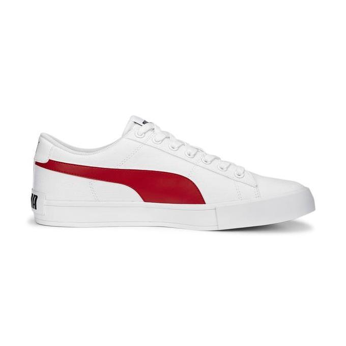 Ready Puma Sepatu Sneaker Bari Casual Canvas White-Red-Black | Original 100%