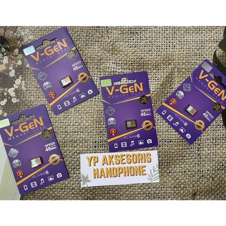Memory Card ORIGINAL V-GEN CLASS 6 4GB 8GB 16GB 32GB MMC Micro SD Memori HP External VGEN