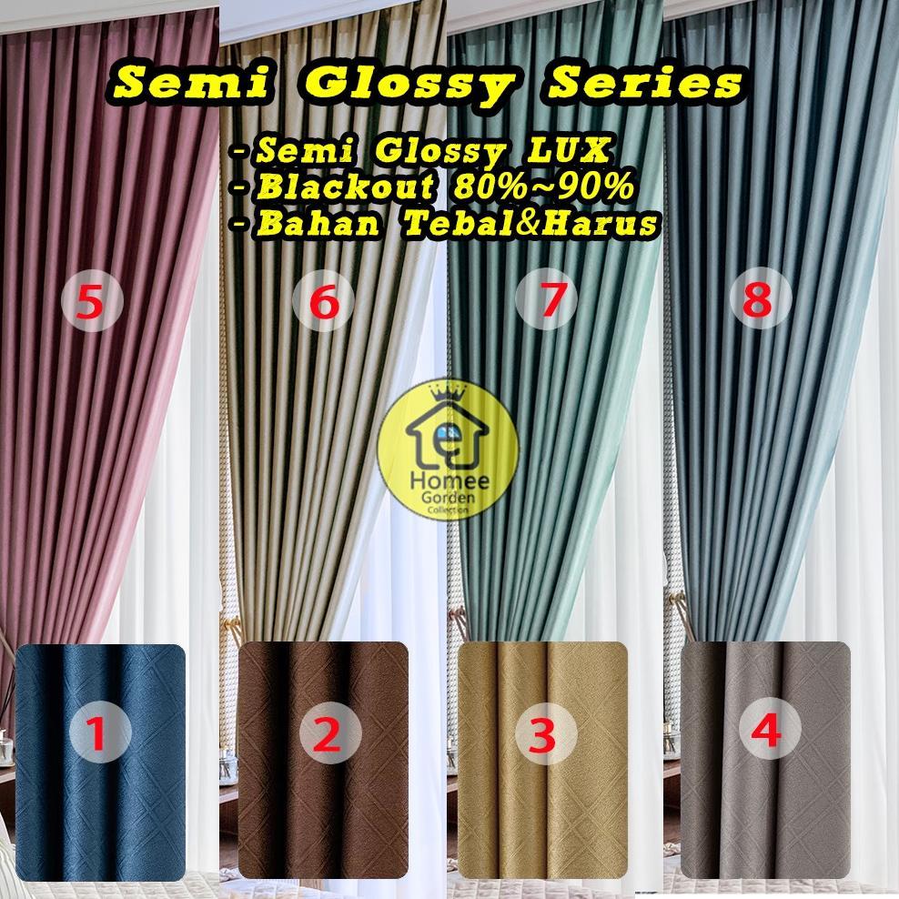 gorden polos/Gorden Minimaliskeramik/Tirai Jendela polos Minimalis/abu abu/cream/biru/pink/hijau